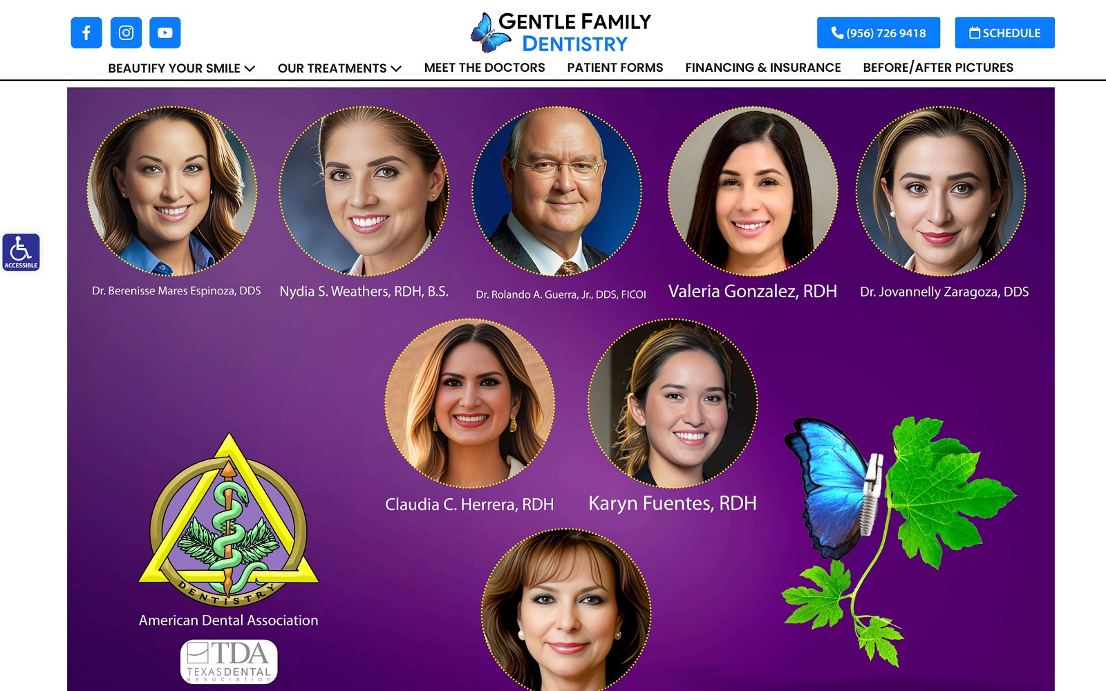 gentledentallaredo.com screenshot