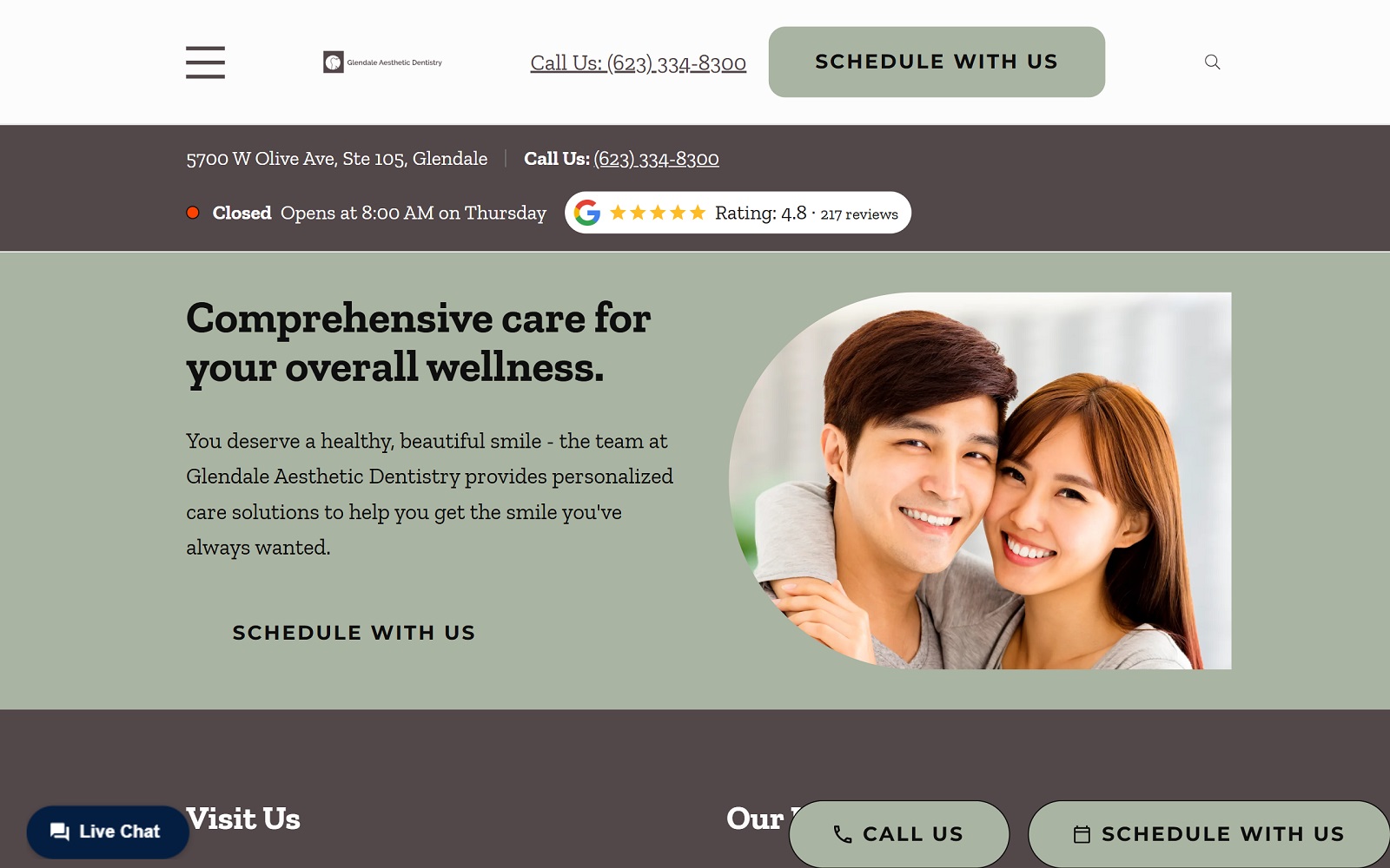 glendaleaestheticdentistry.com screenshot