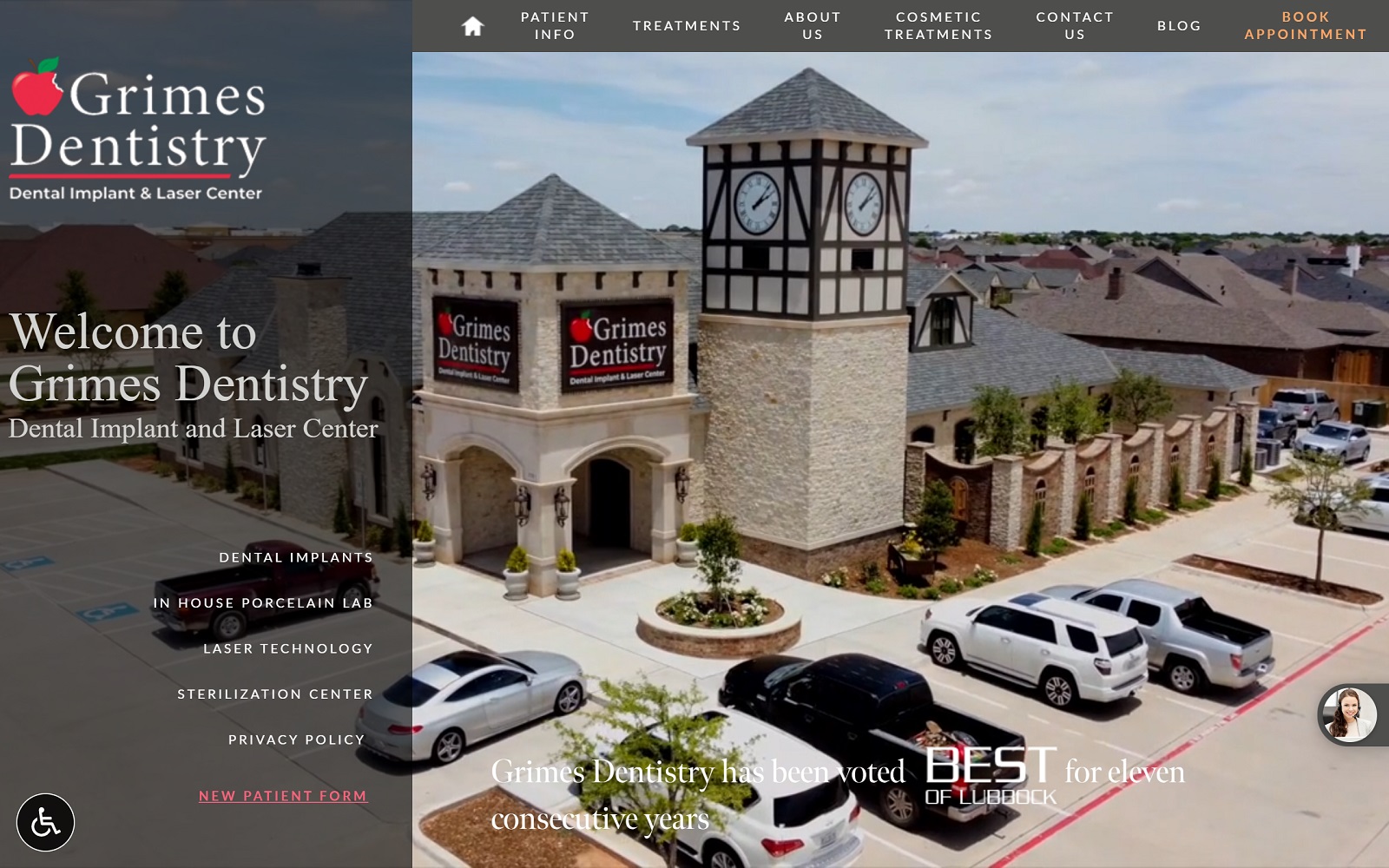 grimesdentistry.com screenshot
