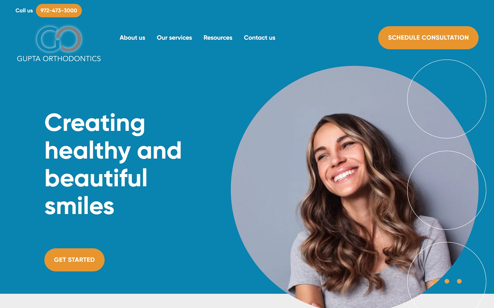 guptaortho.com screenshot