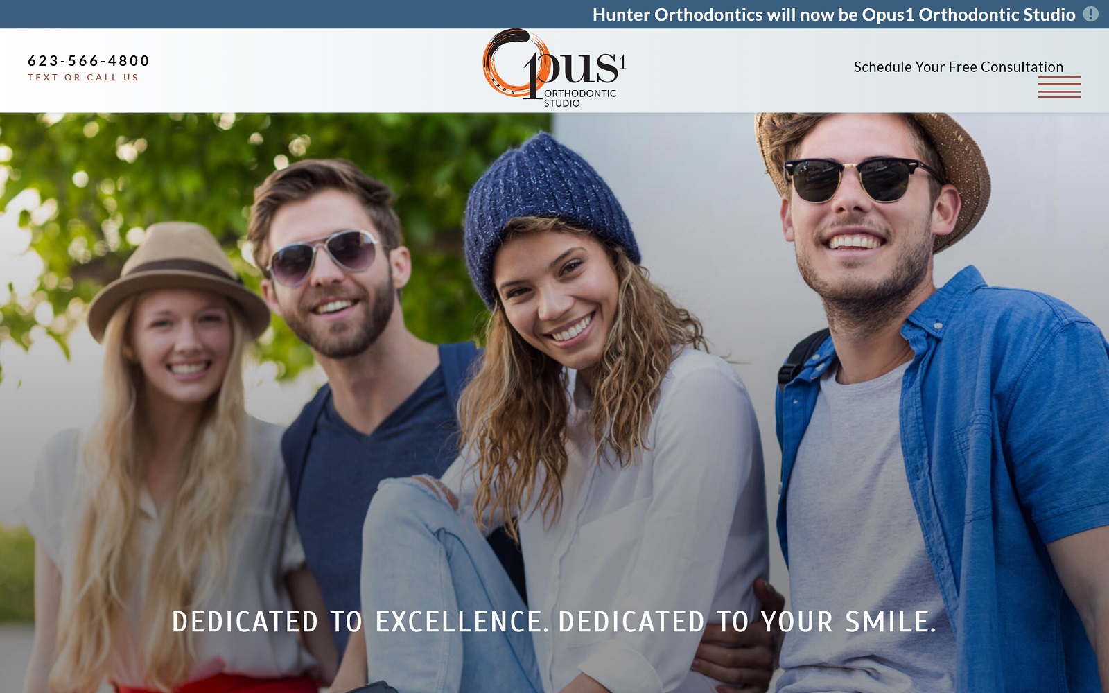 hunterortho.com screenshot