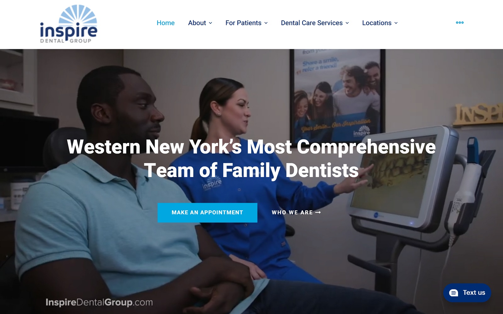 inspiredentalgroup.com screenshot