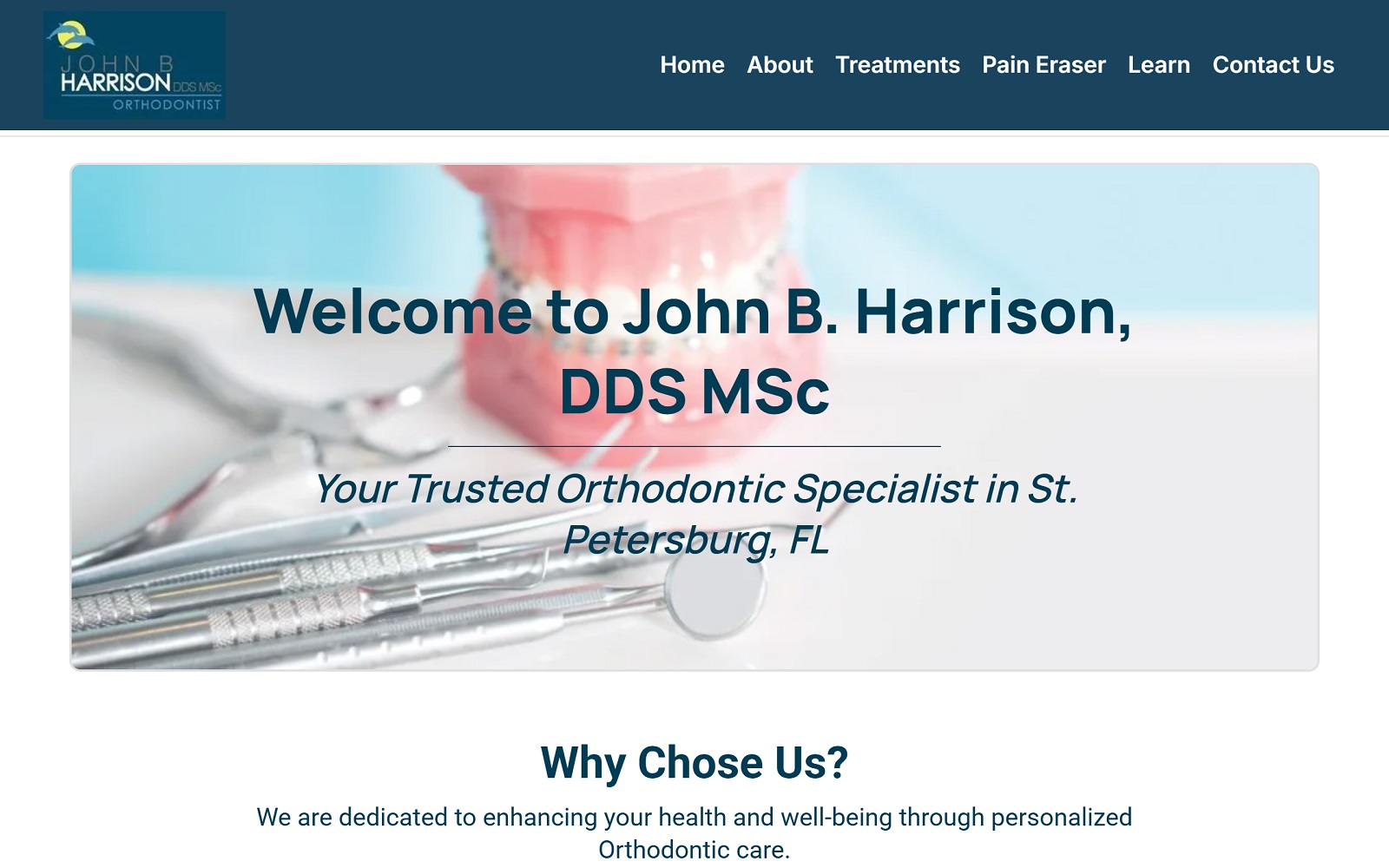 jbharrisondds.com screenshot
