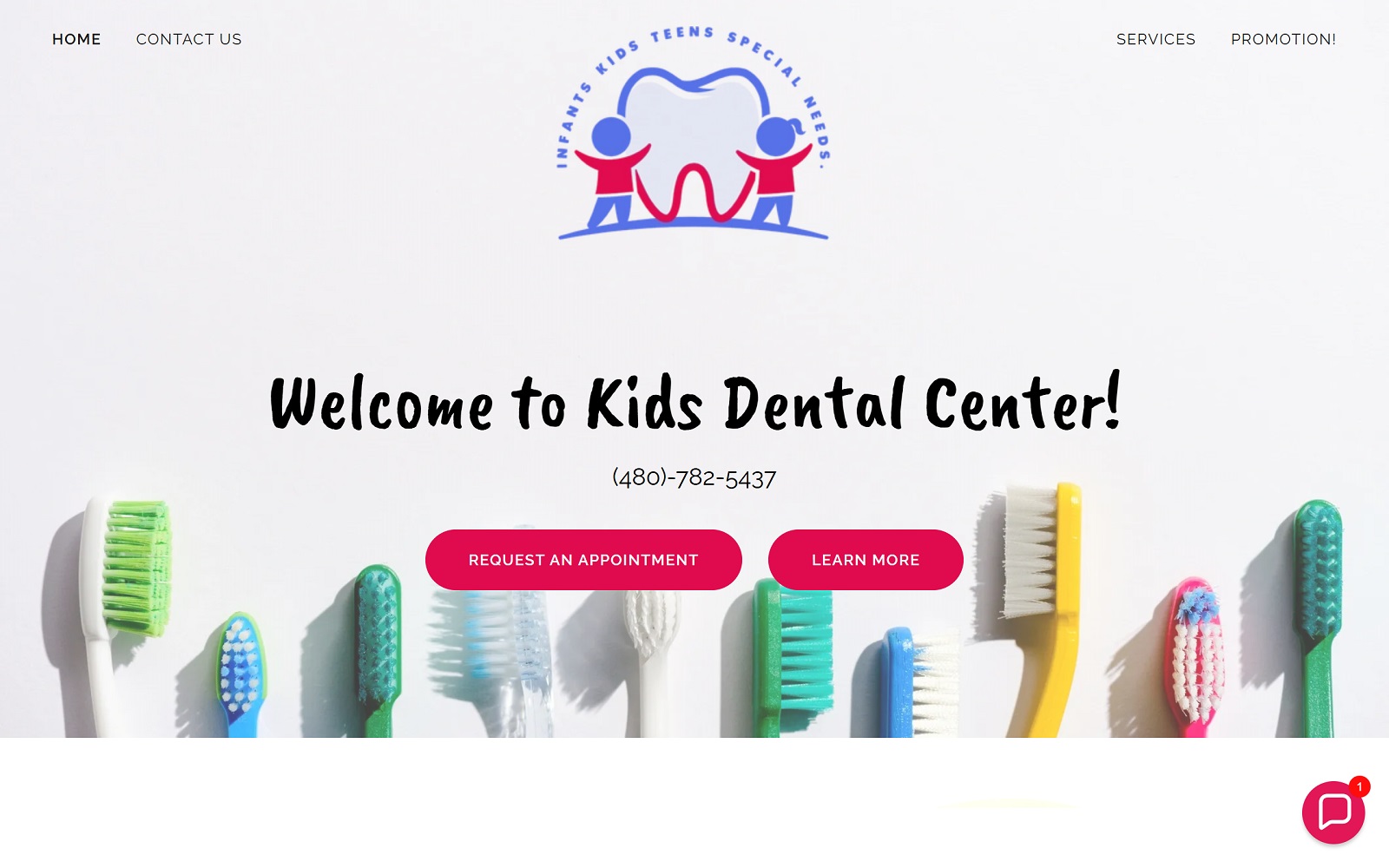 kidsdentalcenter.com screenshot