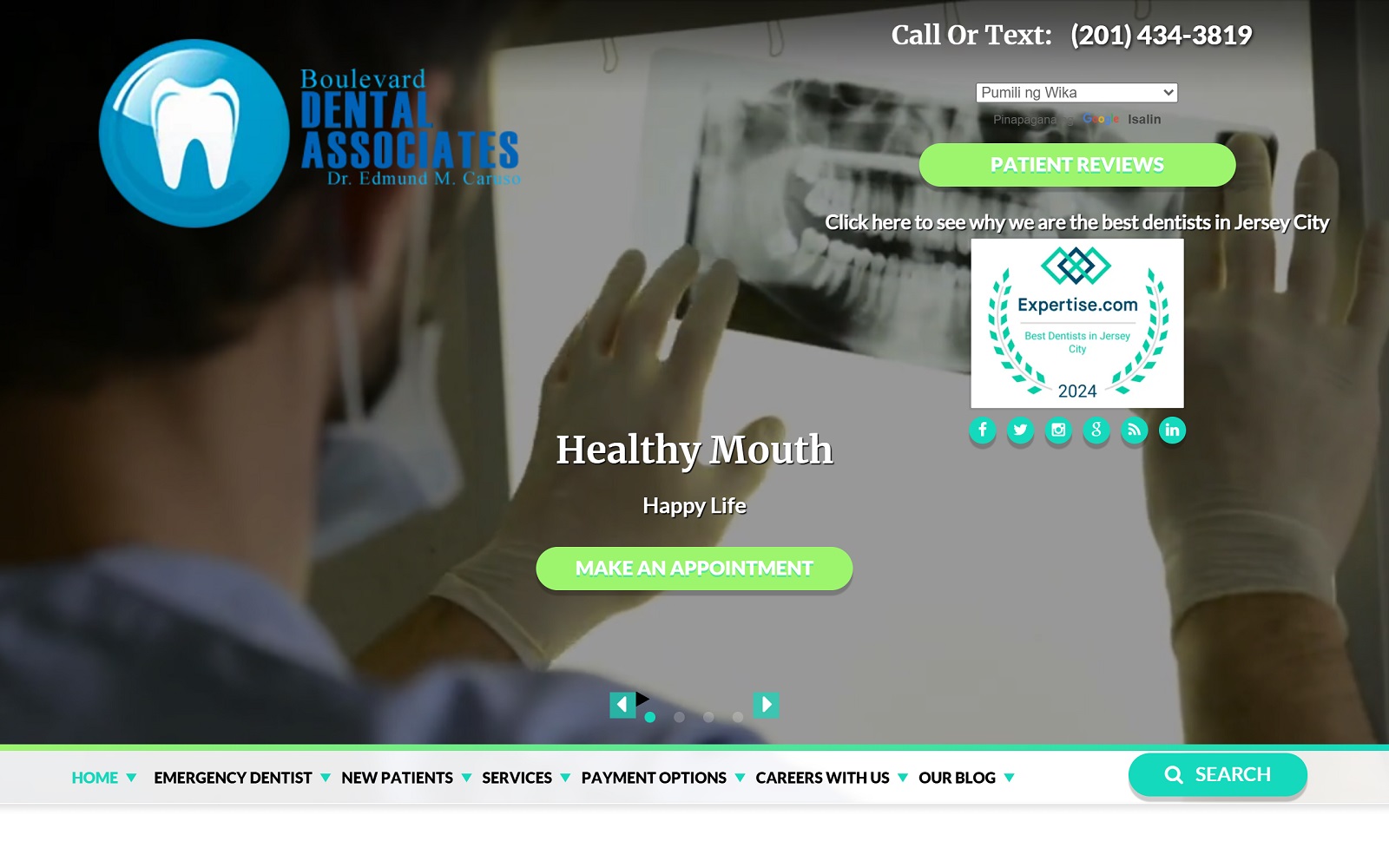 myjerseycitydentists.com screenshot