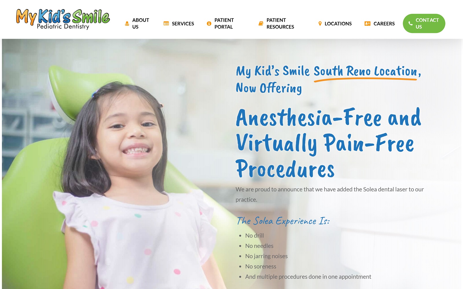 mykidssmilereno.com screenshot
