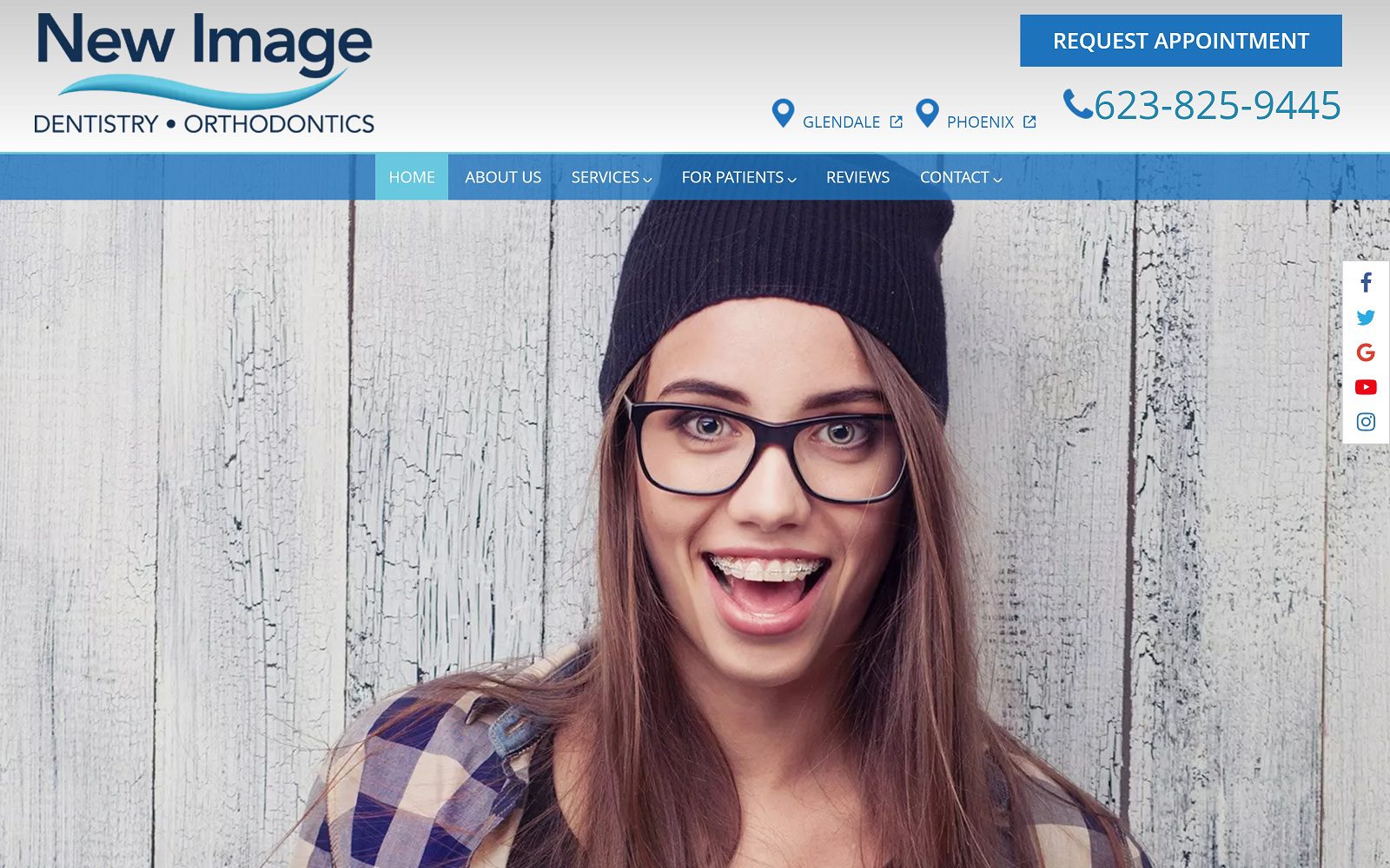 The Screenshot of New Image Orthodontics Website
