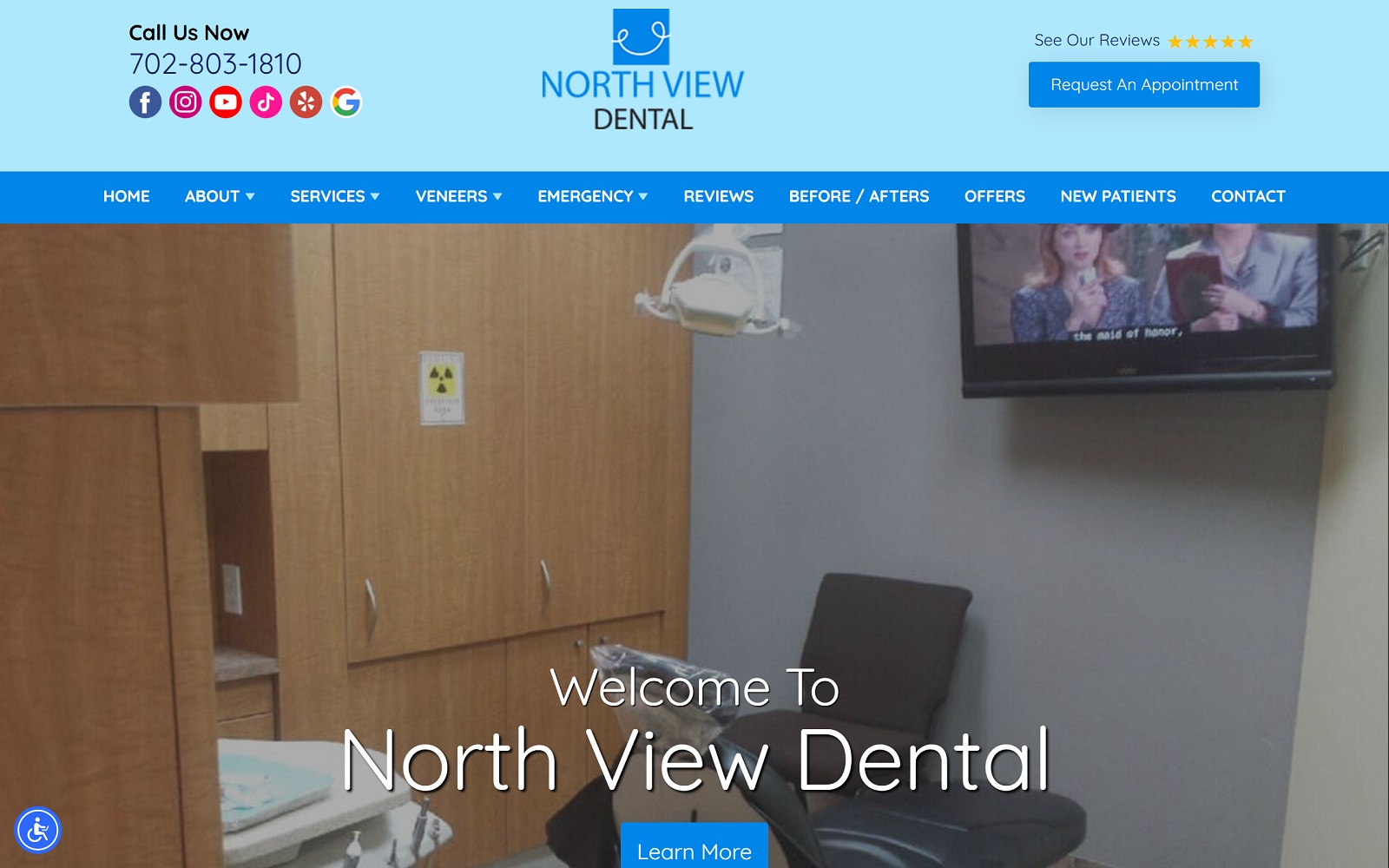 northviewdentallv.com screenshot