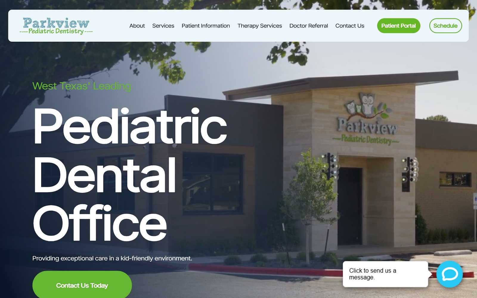 parkviewkidsdentistry.com screenshot