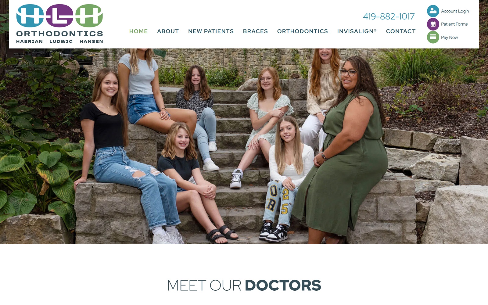lenhartorthodontics.com screenshot