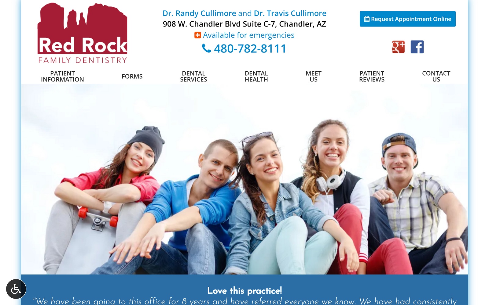 redrockfamilydentistry.com screenshot