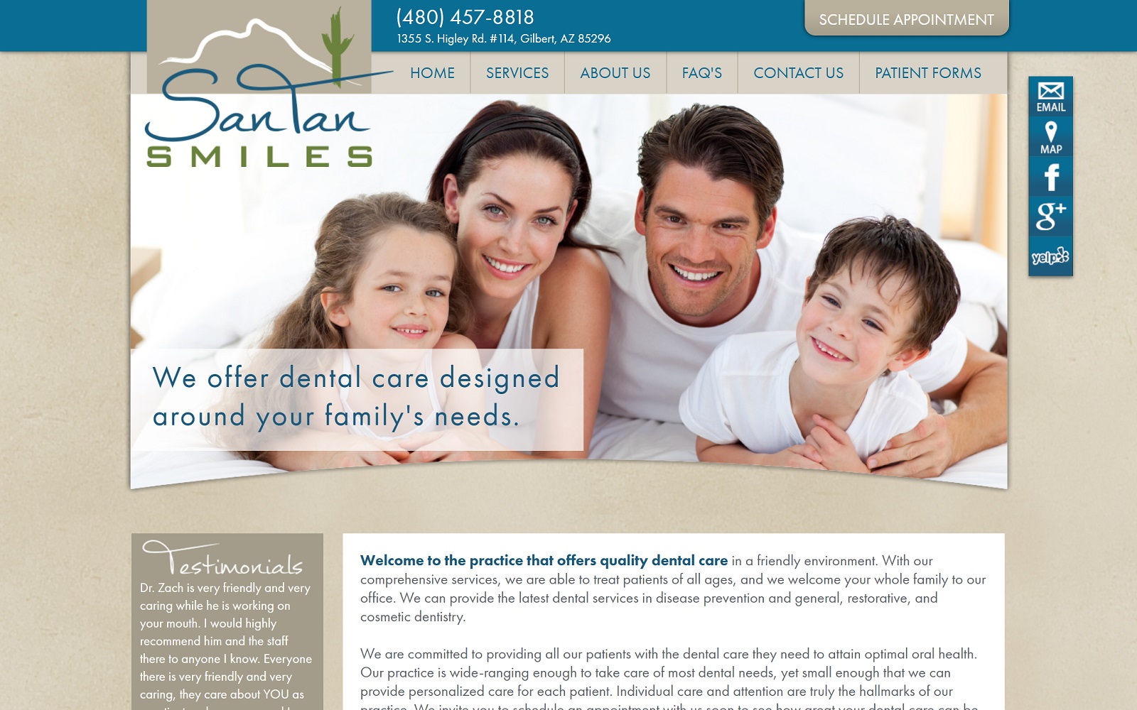 santansmiles.com screenshot
