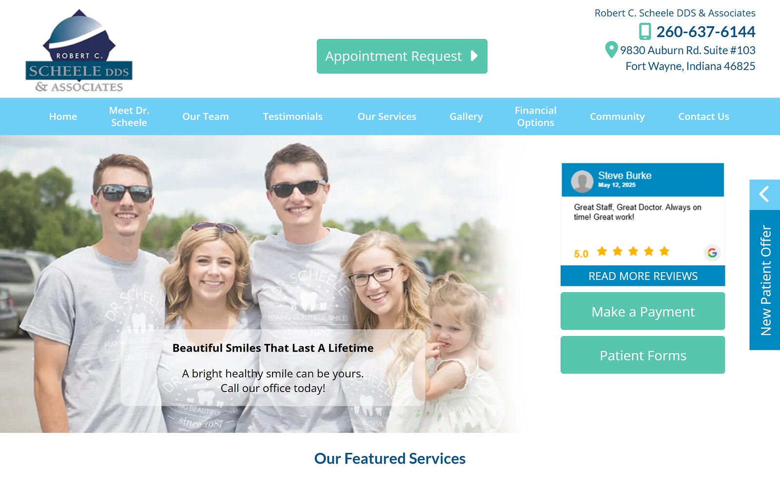 scheelesmiles.com screenshot