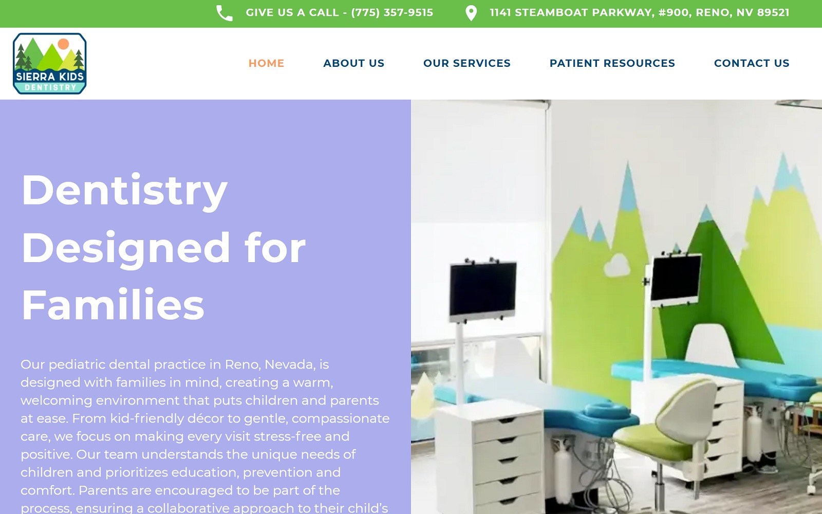 sierrakidsdentistry.com screenshot