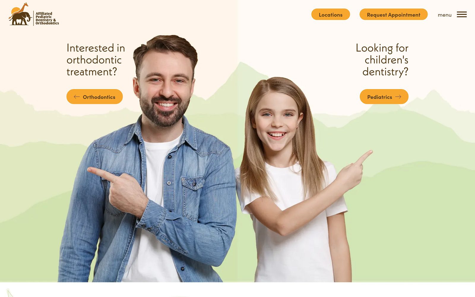 The Screenshot of Affiliated Pediatric Dentistry & Orthodontics Website