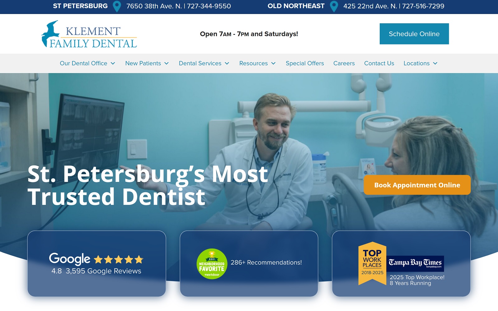 stpetedentist.com screenshot