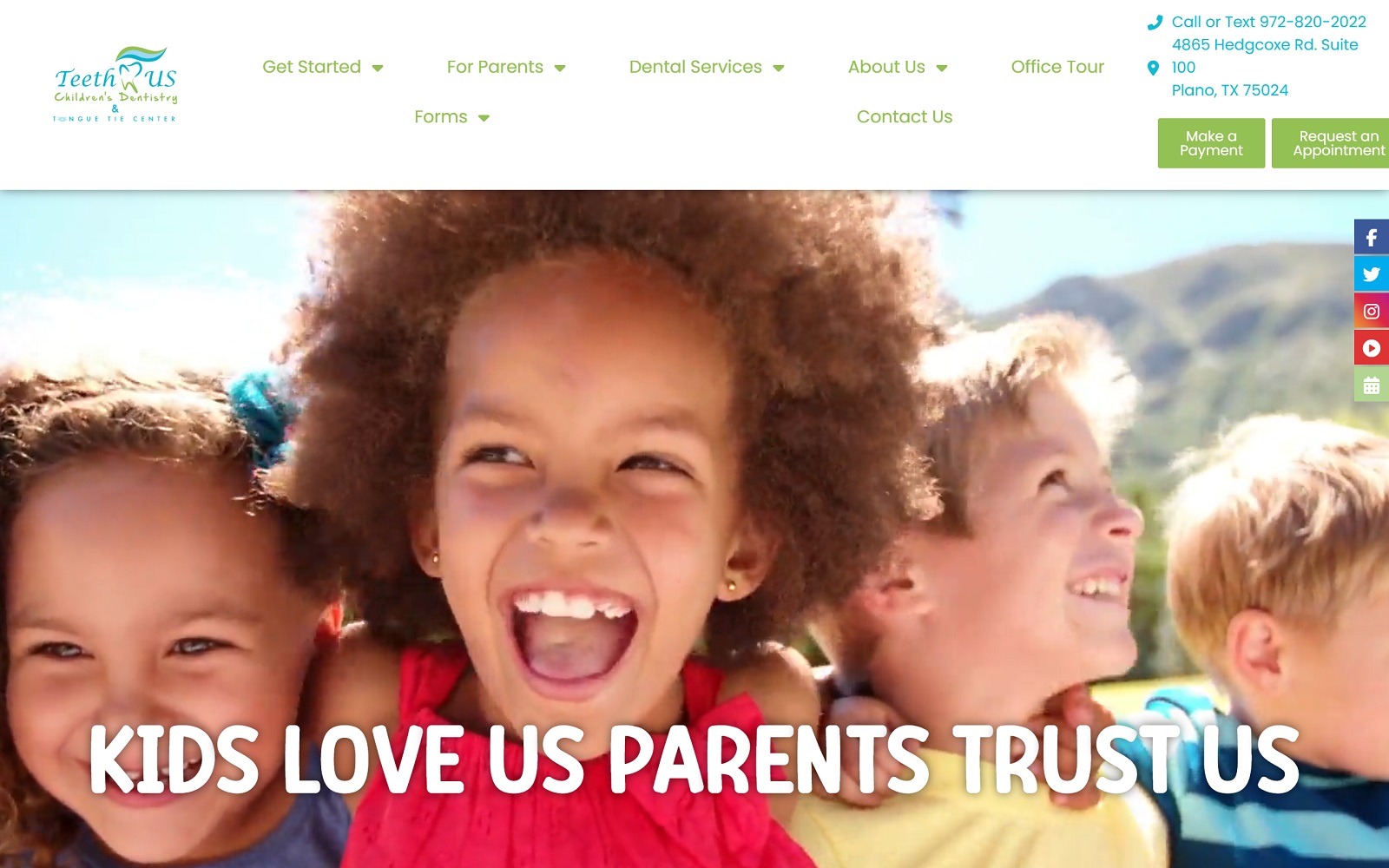 teethruschildrensdentistry.com screenshot