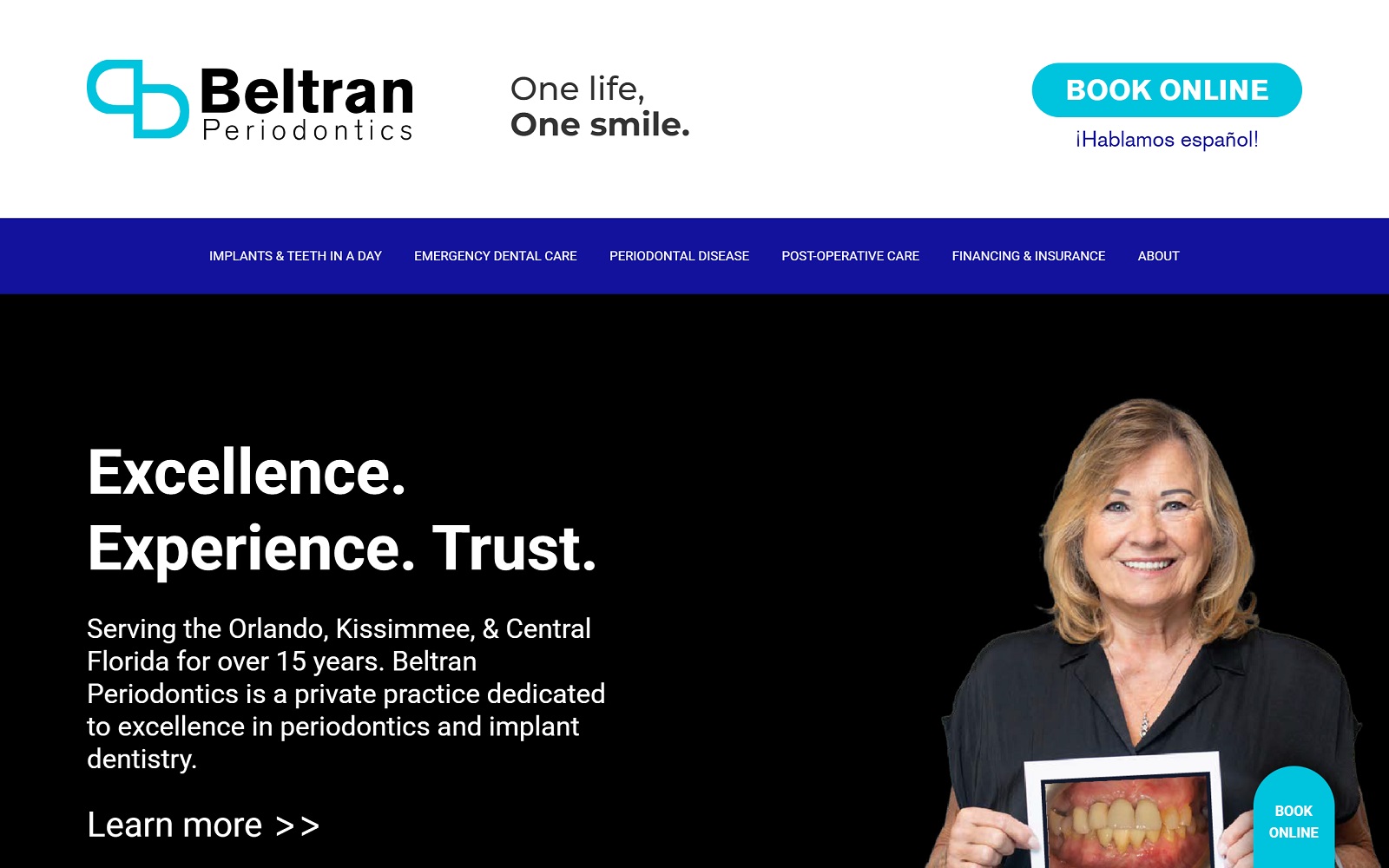 beltranperiodontics.com screenshot
