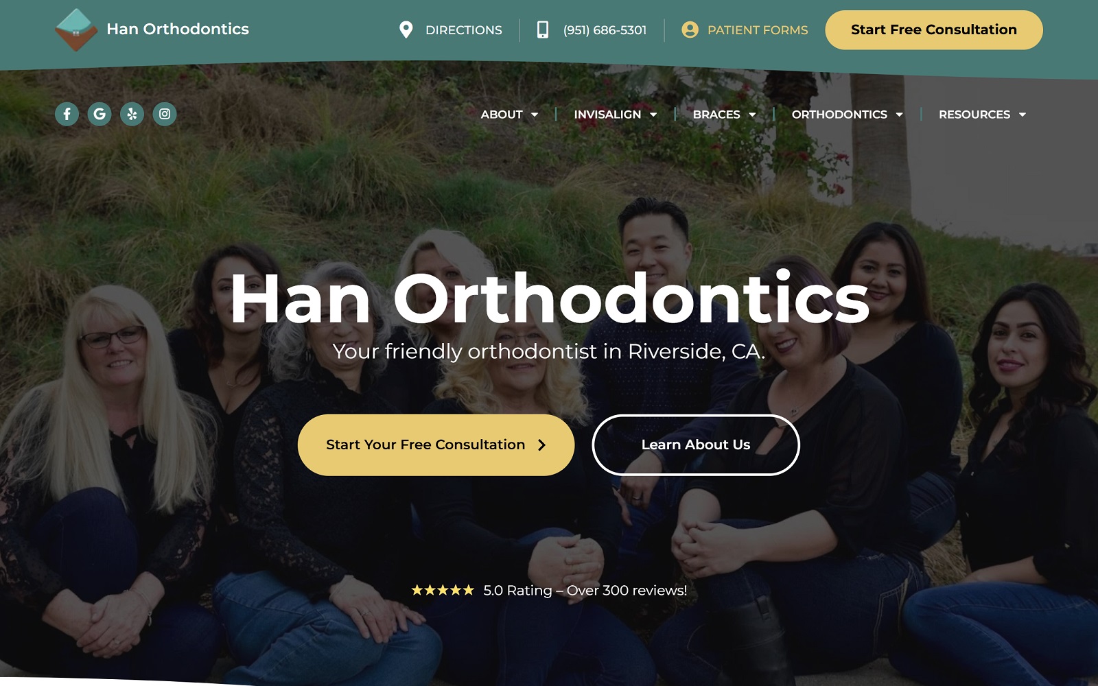 bracesriverside.com screenshot