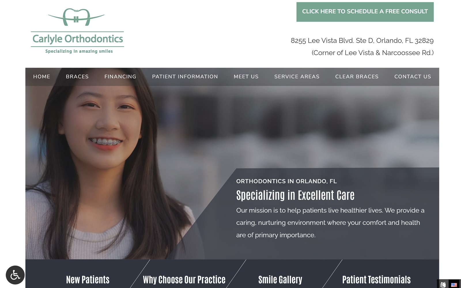 carlyleortho.com screenshot