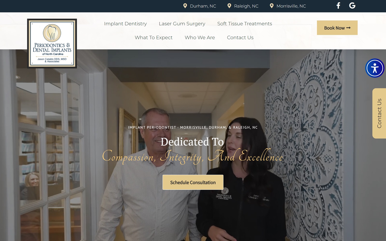 carolinaperioimplants.com screenshot