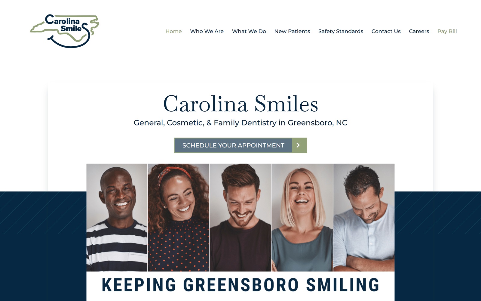 carolinasmilesdds.com screenshot