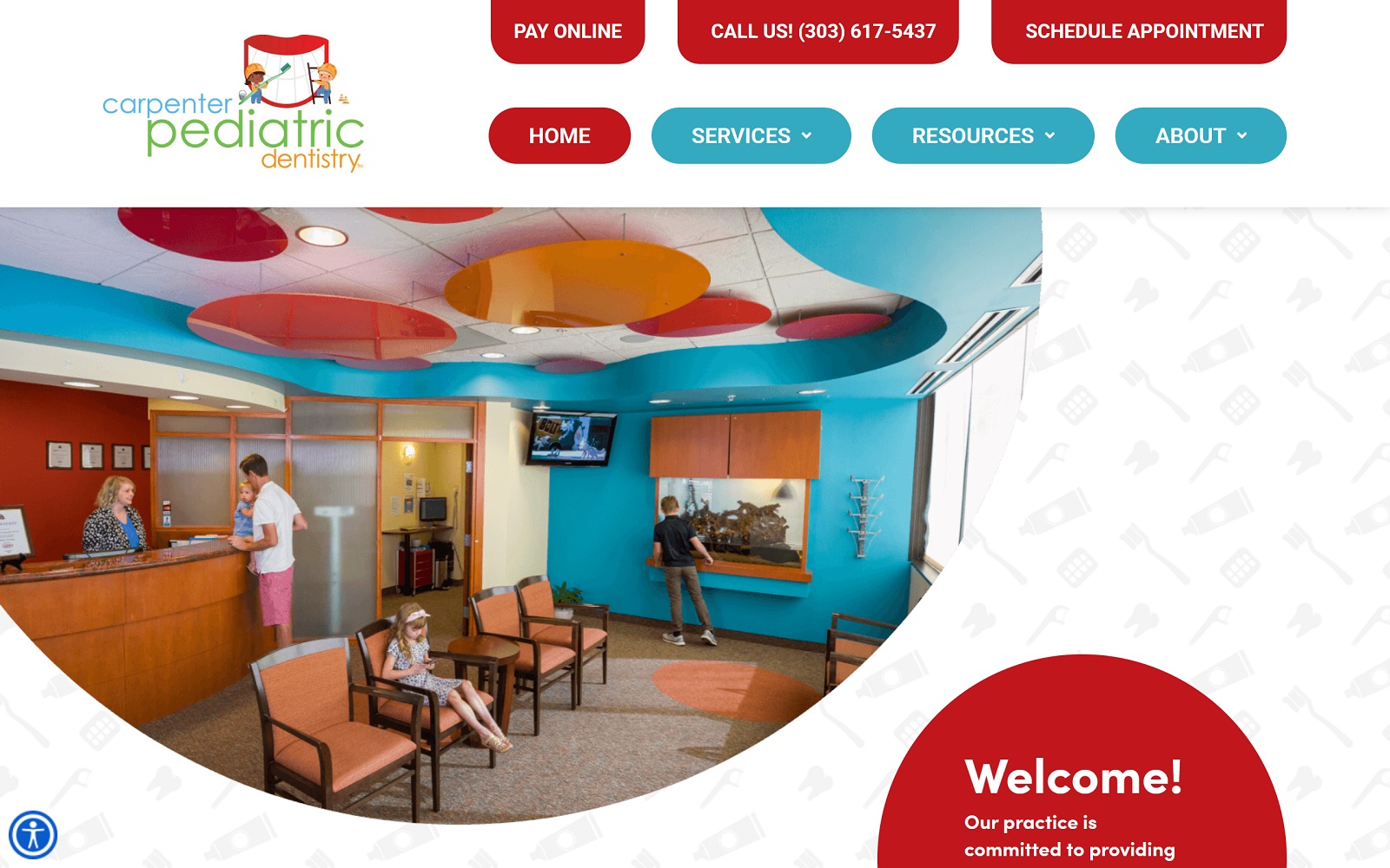 carpenterpediatricdentistry.com screenshot