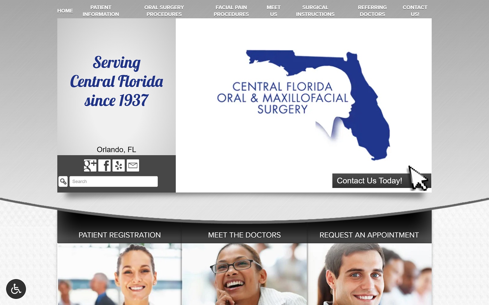 cforalsurgery.com screenshot