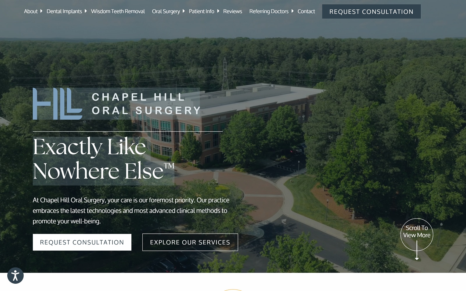 chapelhilloralsurgery.com screenshot