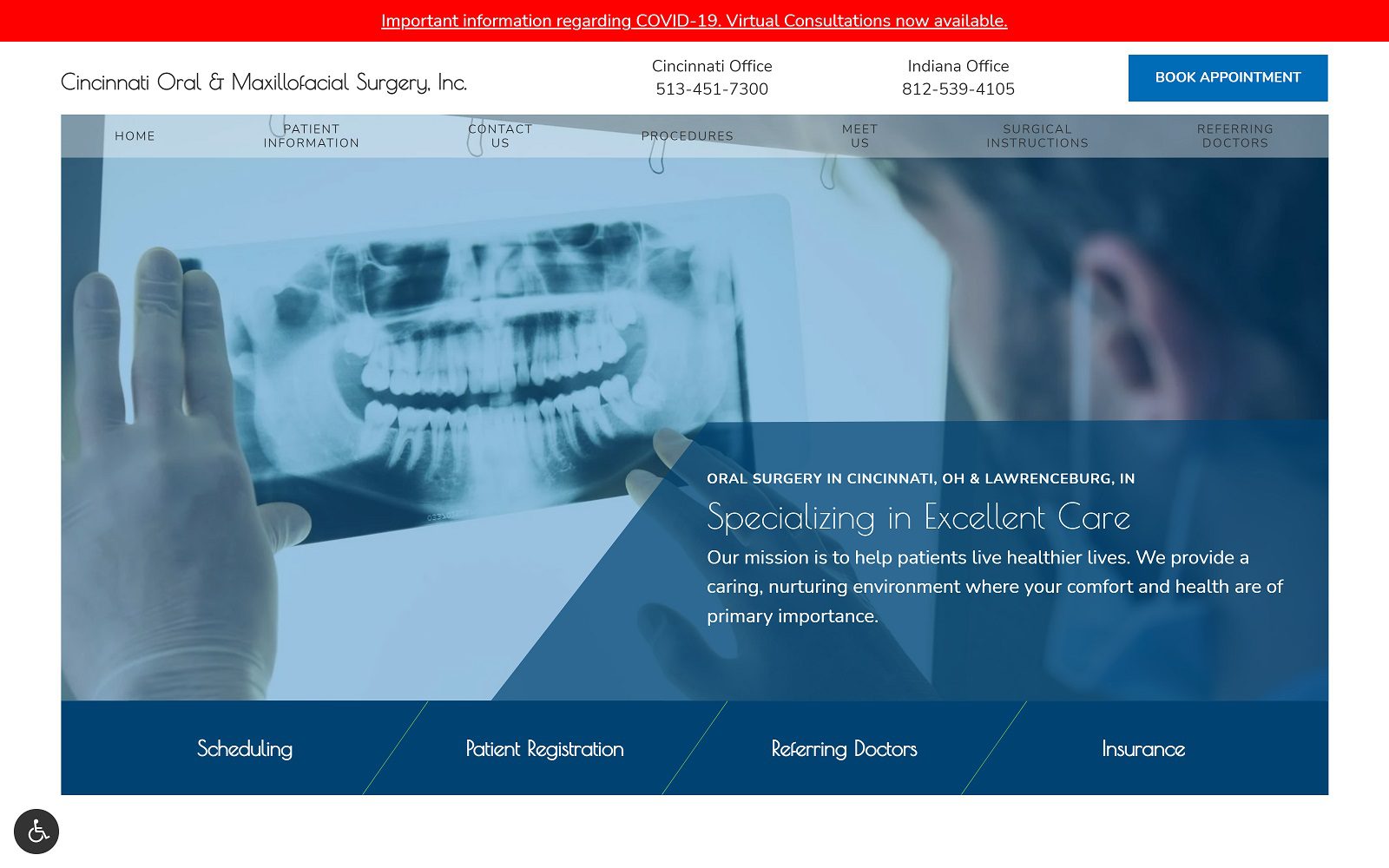 The Screenshot of Harper Jimmie L DDS Website