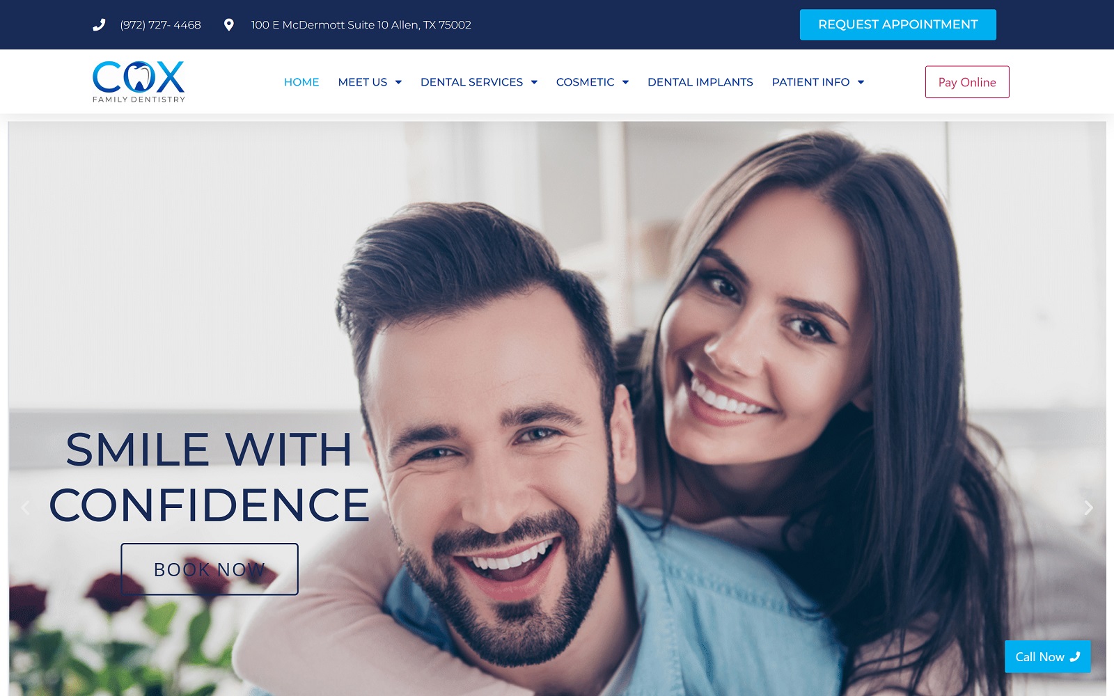 coxfamilydds.com screenshot