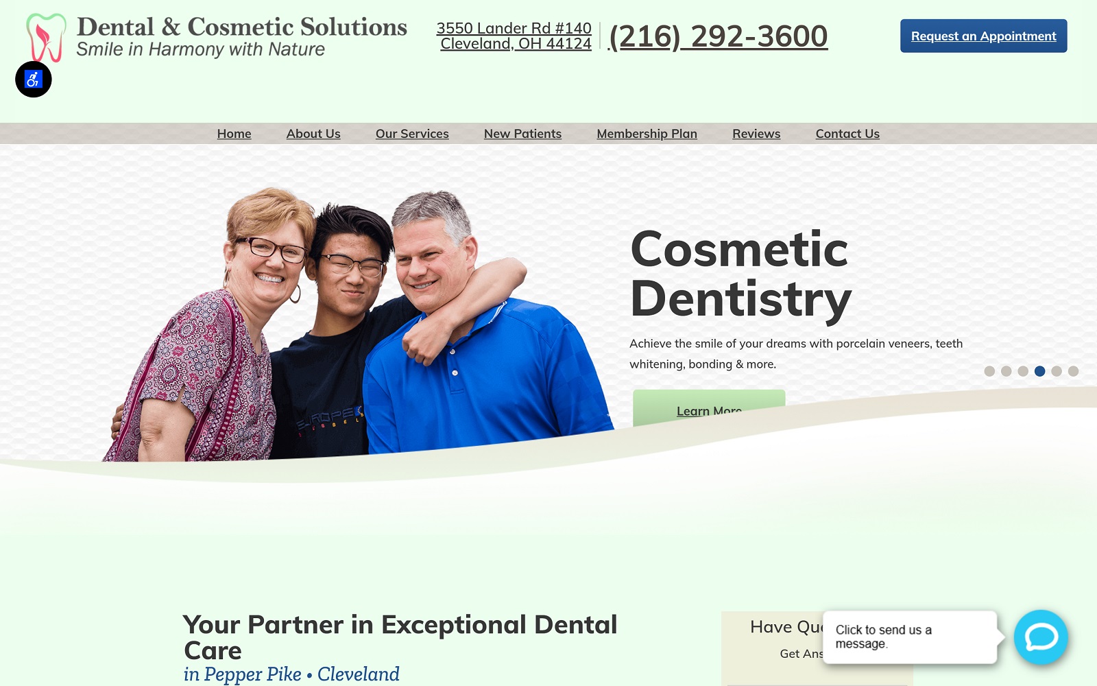 dentalcosmeticsolution.com screenshot