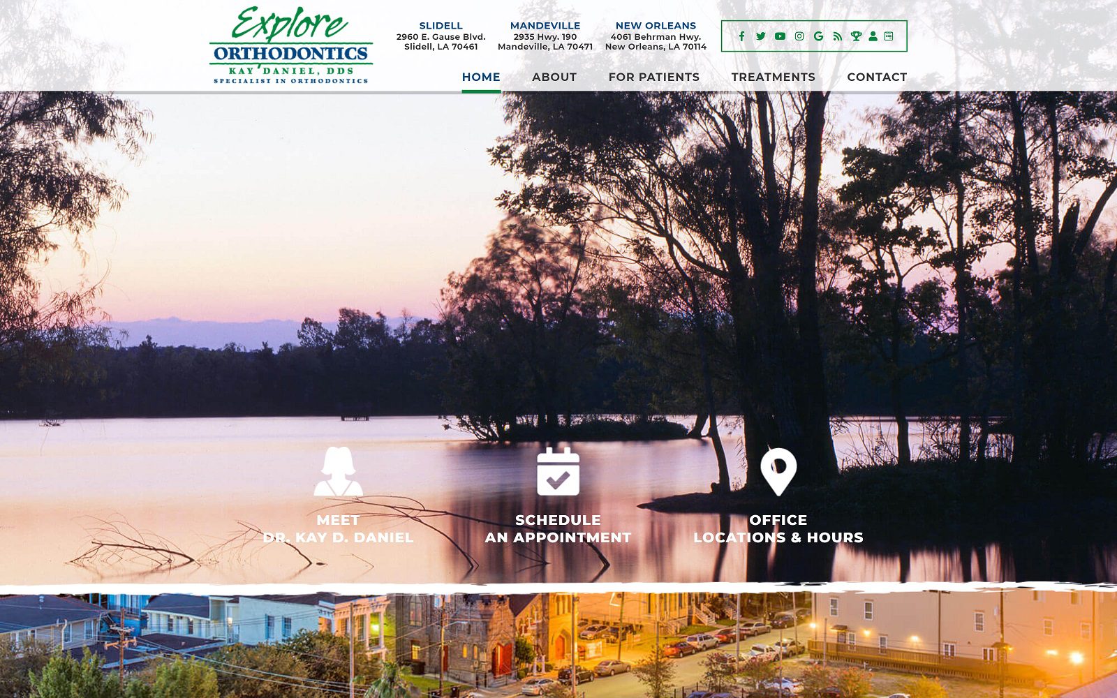 The Screenshot of Explore Orthodontics Dr. Kay D. Daniel Website