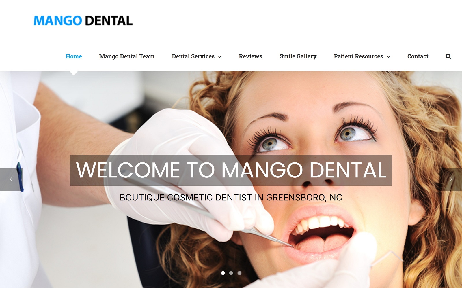 greensborodentistcenter.com screenshot
