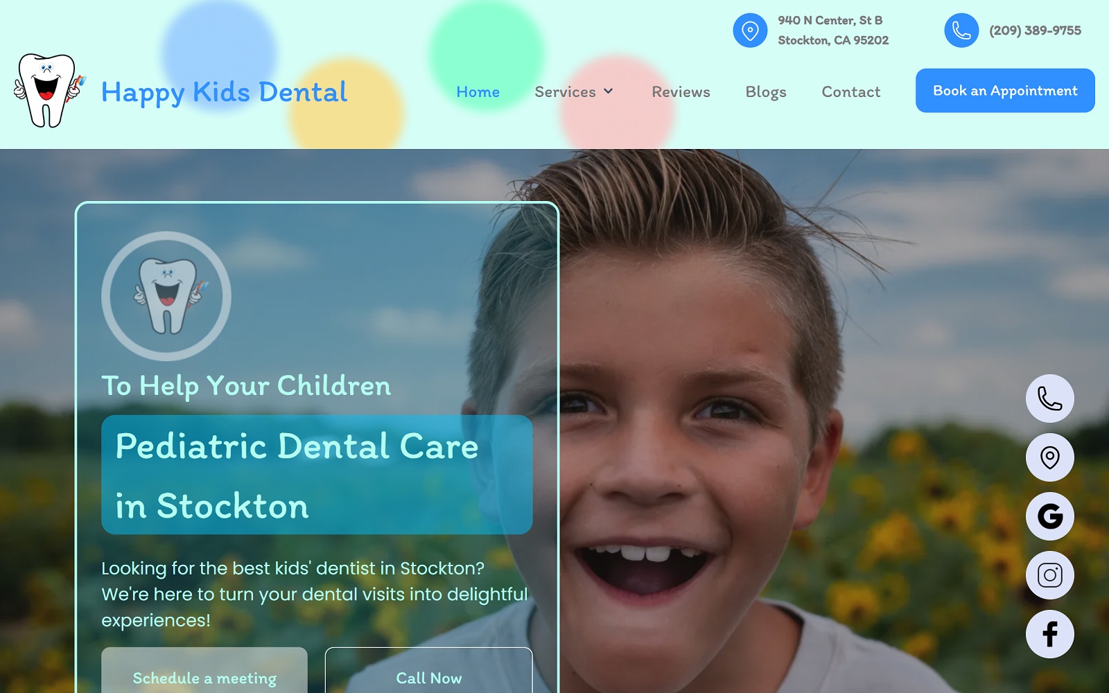 happykidsdental.org screenshot