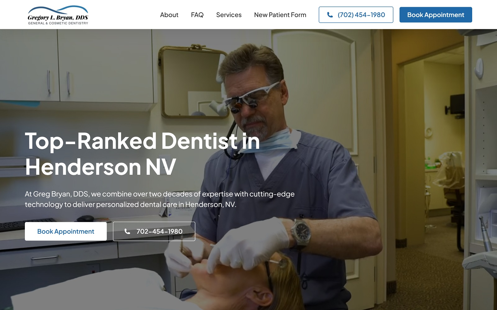 hendersonnvdentist.com screenshot