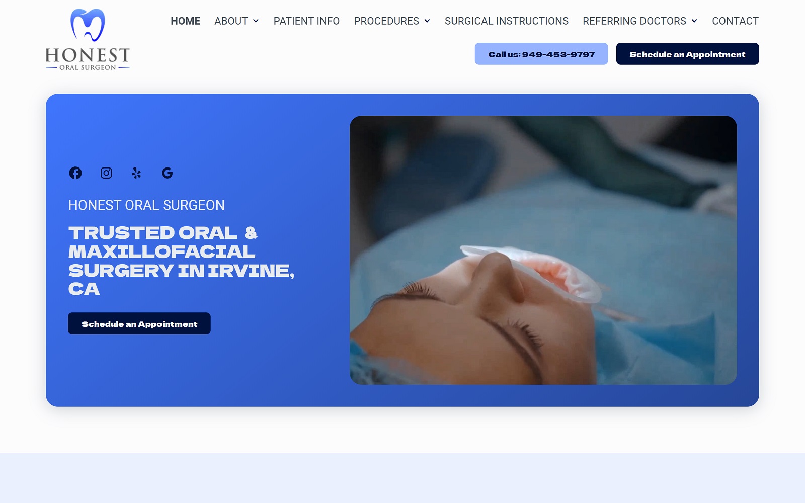 honestoralsurgeon.com screenshot