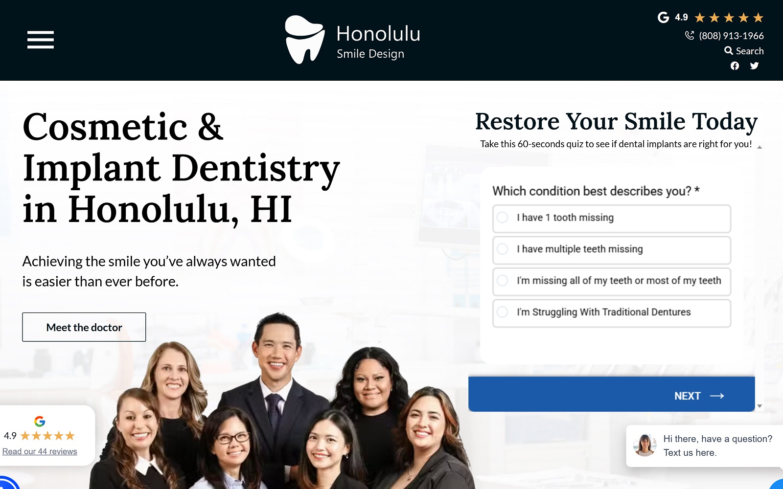 honolulusmiledesign.com screenshot