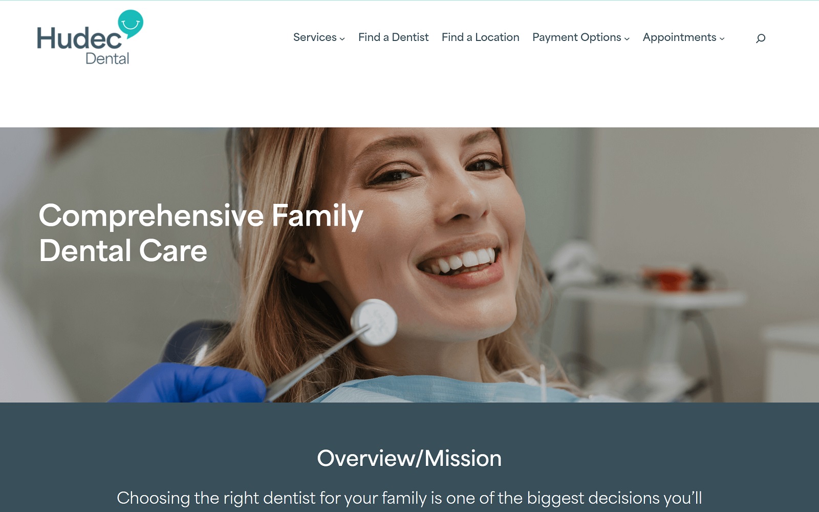 hudecdental.com screenshot