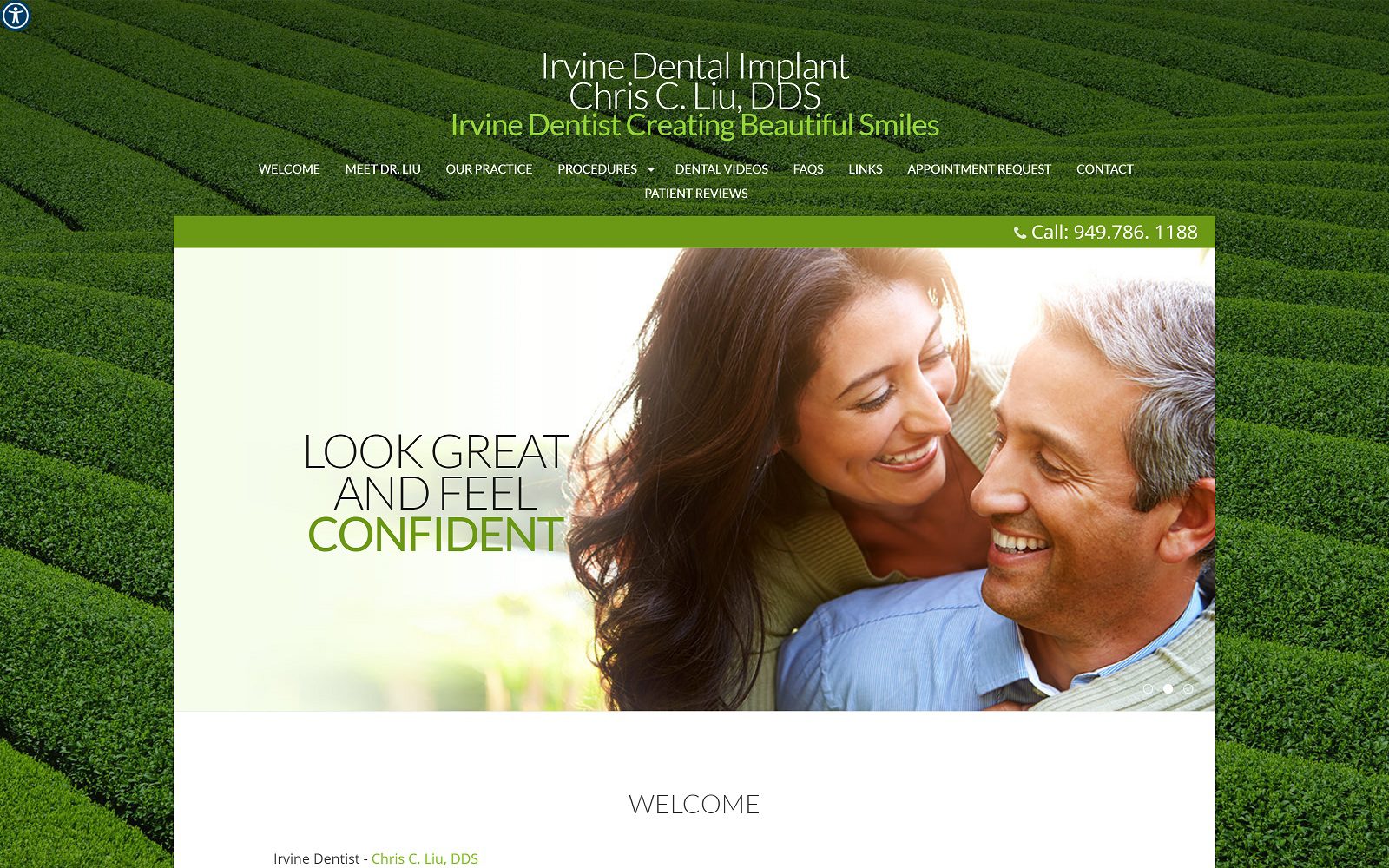 The Screenshot of Liu Chris C DDS Website
