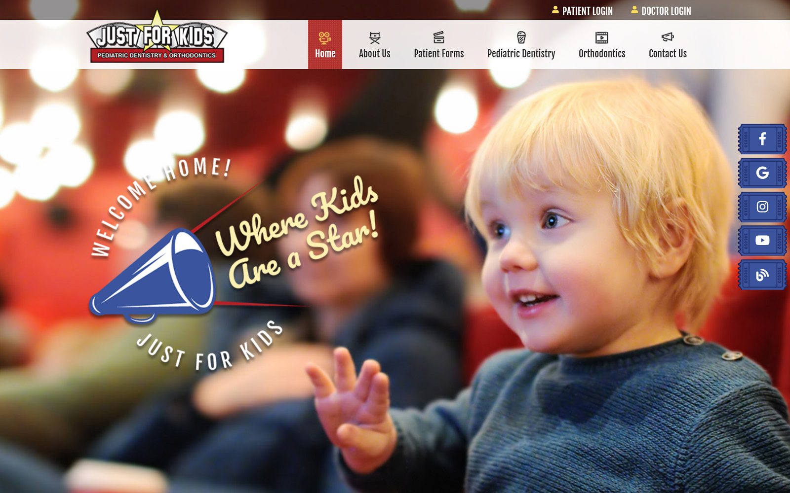 The Screenshot of Just For Kids Riverside Pediatric Dentistry Dr. Raymond Wang Website