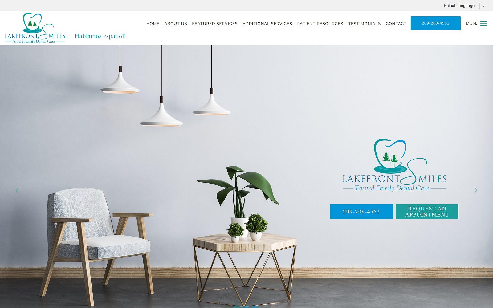 The Screenshot of LakeFront Smiles: Pushpinder Sethi, DDS Website