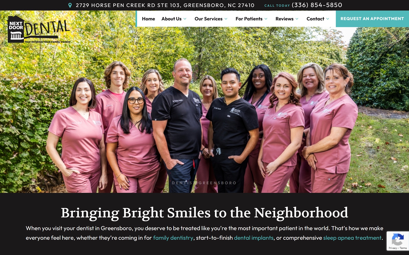 nextdoordental.com screenshot