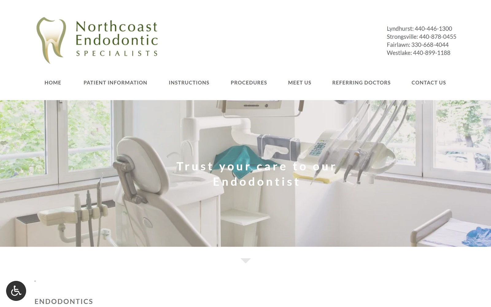 northcoastendodontics.com screenshot