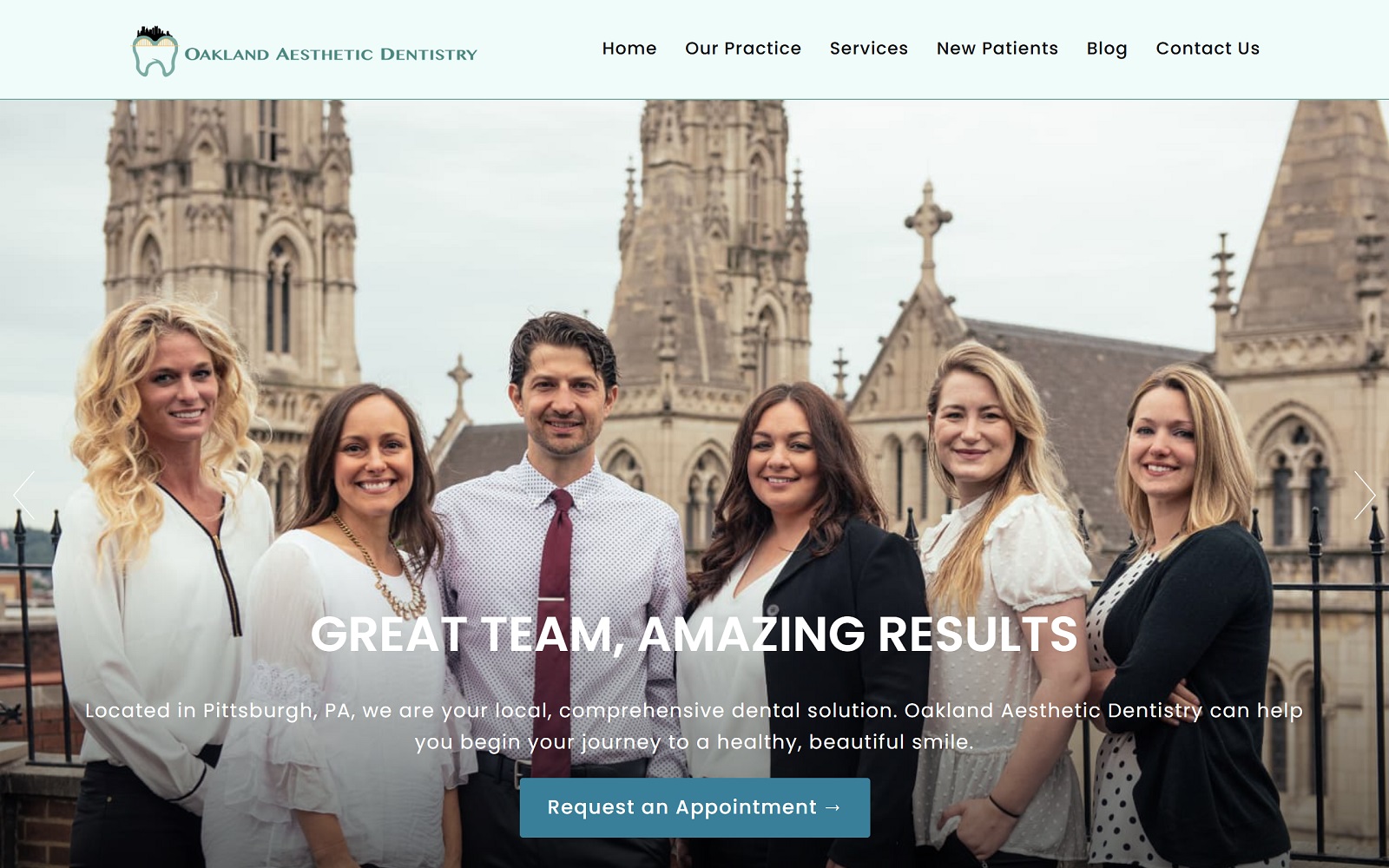 oaklandaestheticdentistry.com screenshot
