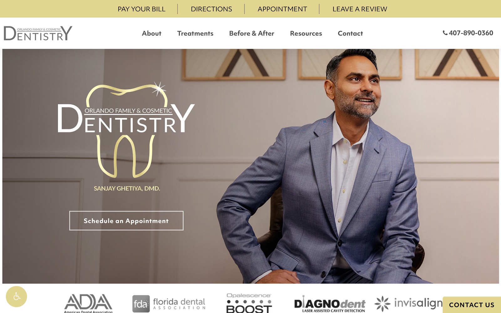 orlandofamilycosmeticdentistry.com screenshot