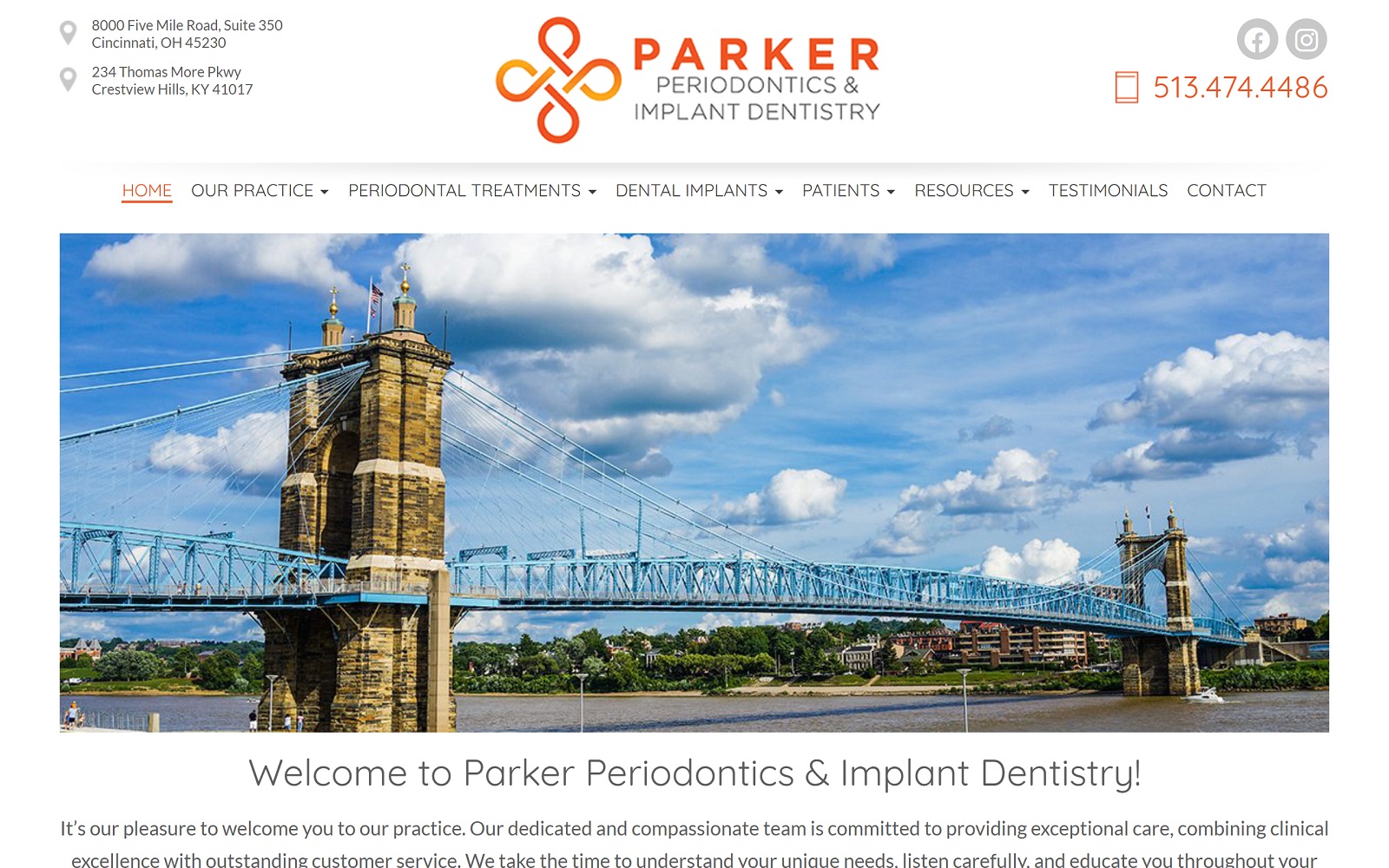 parkerperio.com screenshot
