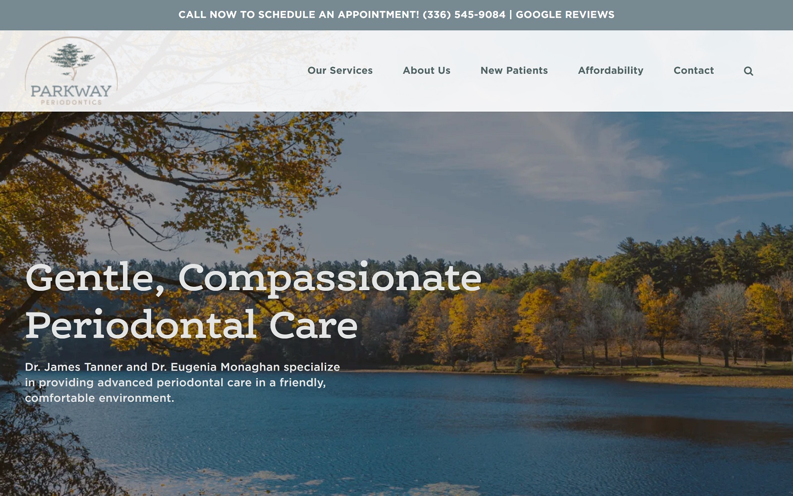 parkwayperiodonticsnc.com screenshot