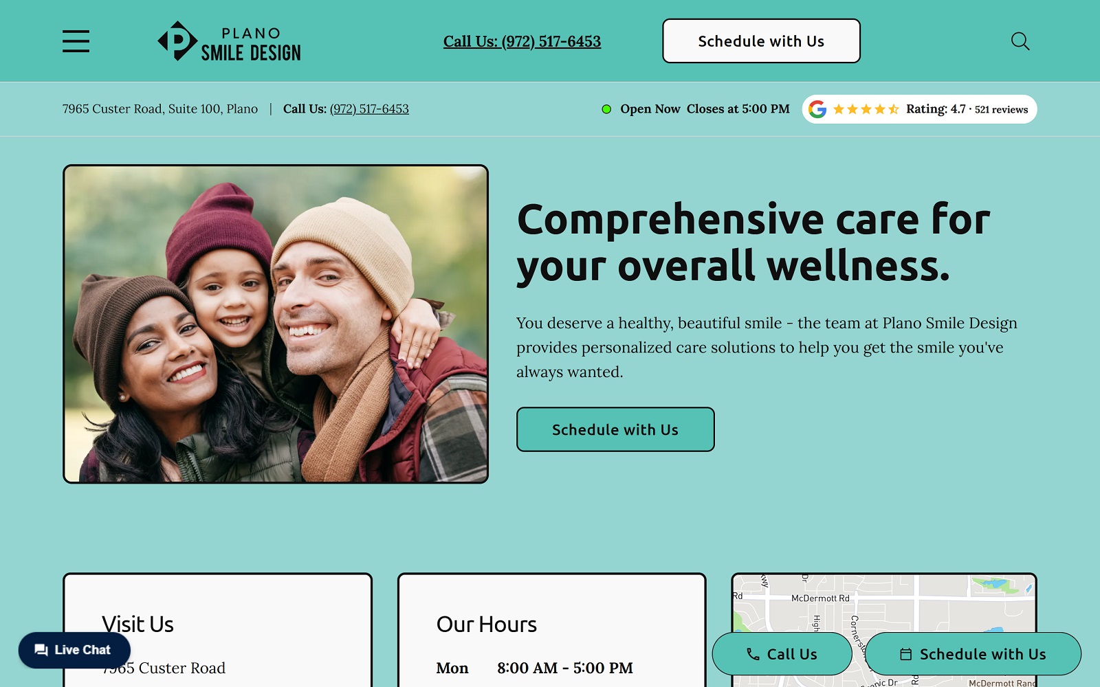 planosmiledesign.com screenshot