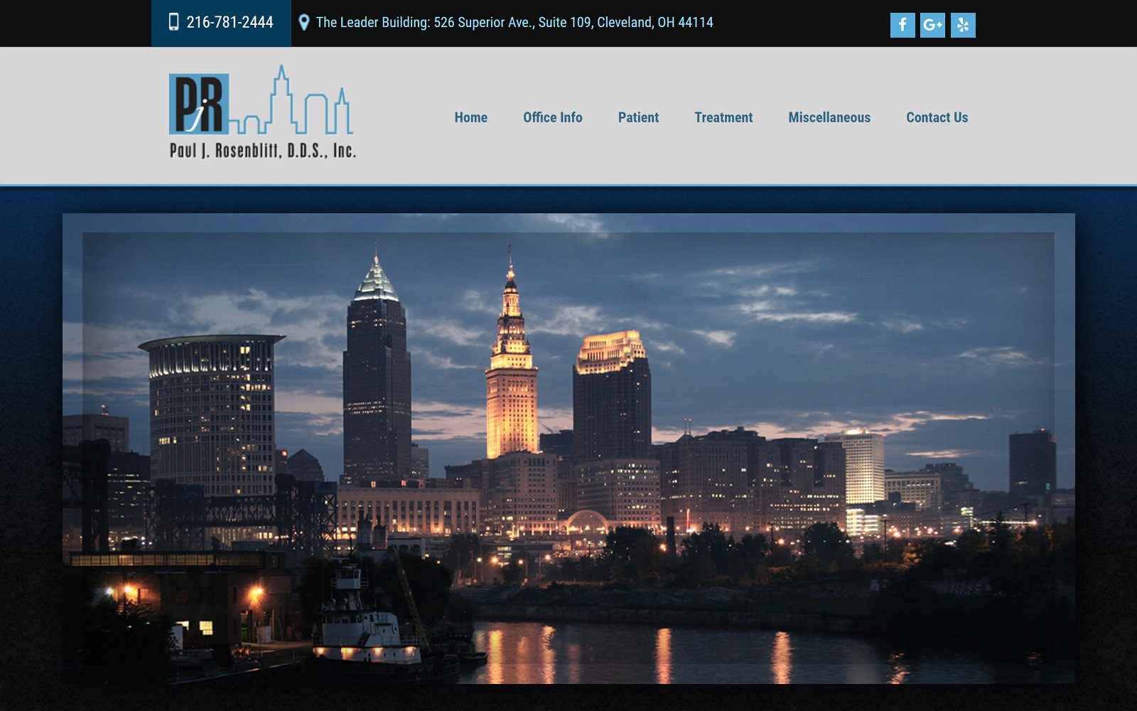 The Screenshot of Rosenblitt Dental Dr. Paul J. Rosenblitt Website